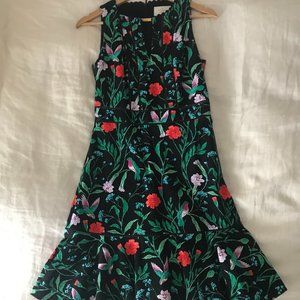 Kate Spade Jardin Tile Jacquard Dress